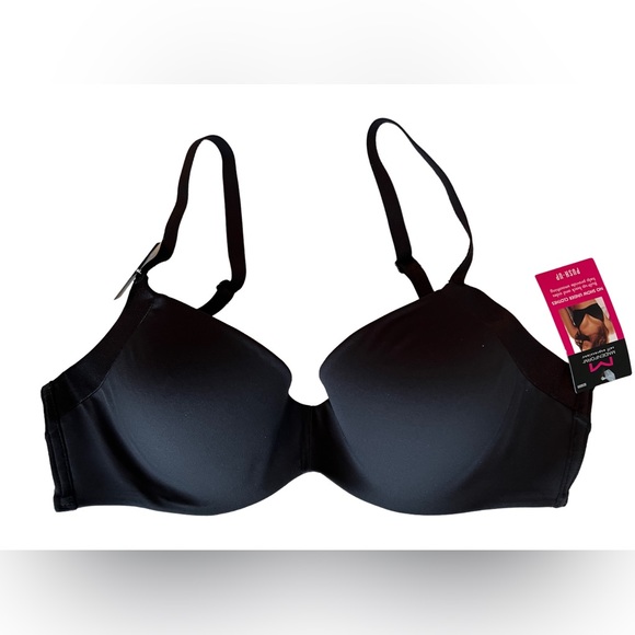 Side Smoothing Perfect Push-Up Underwire Bra 34C ~ Maidenform SE0009 Black - Picture 2 of 11
